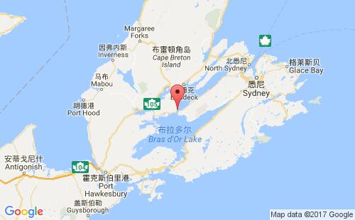 约纳港港口位置