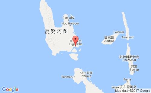 卢甘维尔港港港口位置