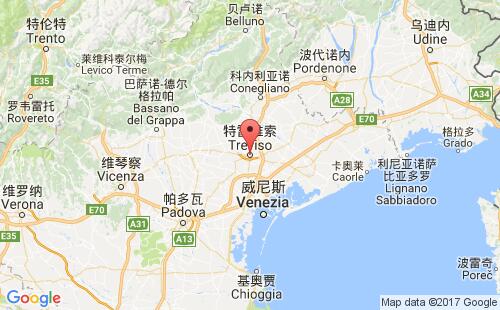 特雷维索港港口位置