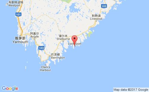 洛克波特港港口位置
