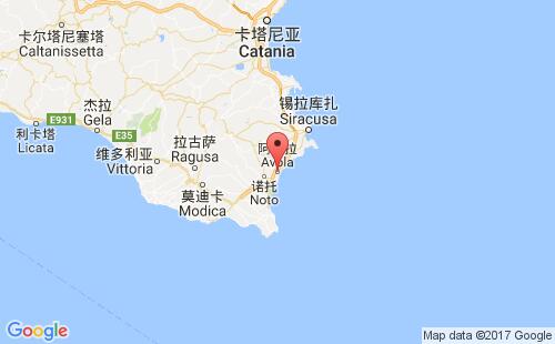 阿沃拉港港口位置