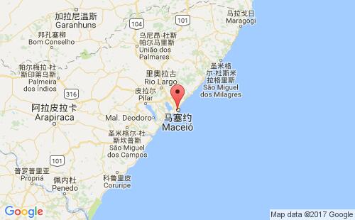 马塞约港港口位置