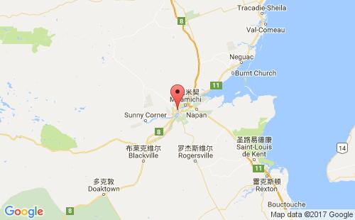 纽卡斯尔港港口位置