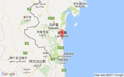 连科兰港港口位置