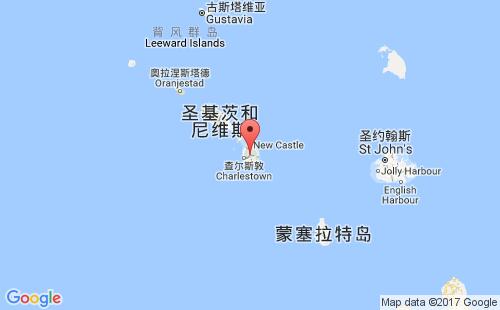尼维斯港港口位置