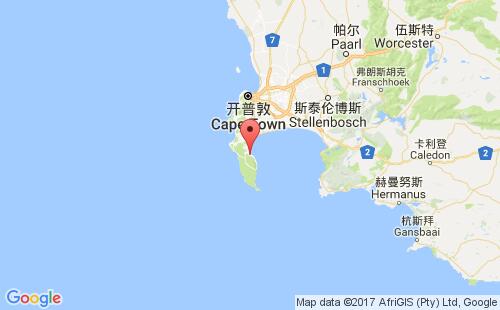 西蒙斯敦港港口位置