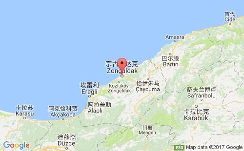 宗古尔达克港港口位置