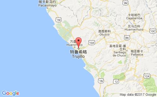 特鲁希略港港口位置