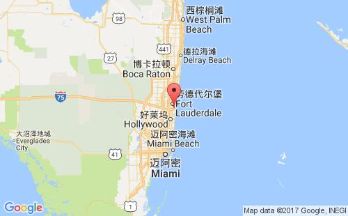 埃弗格雷斯港港港口位置