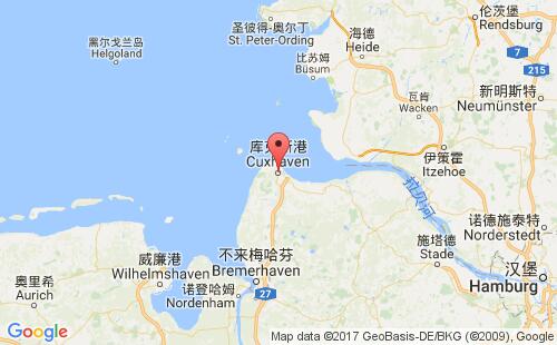 库克斯港港港口位置