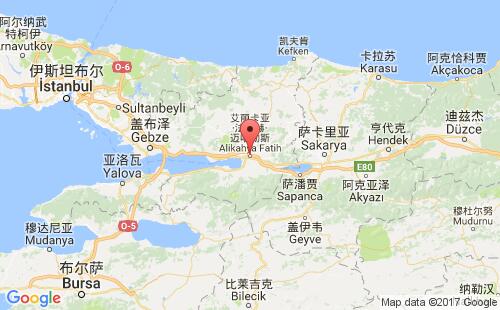 伊兹米特港港口位置
