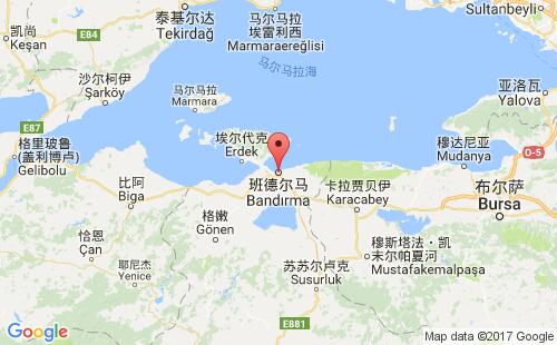 班德尔马港港口位置