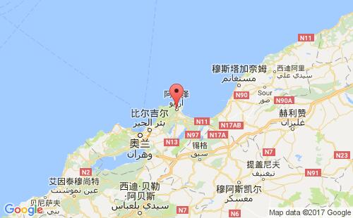 阿尔泽港港口位置