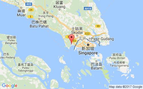 丹戎帕拉帕斯港港口位置