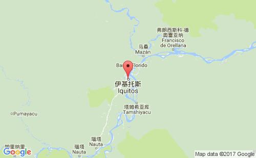 伊基托斯港港口位置