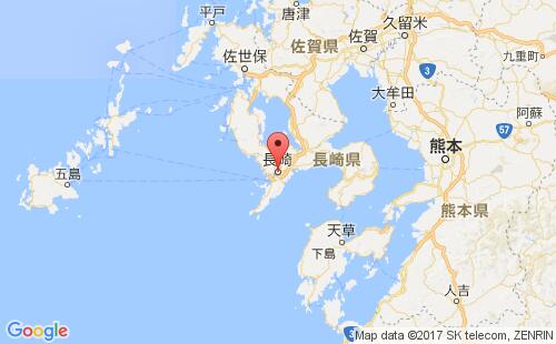 长崎港港口位置