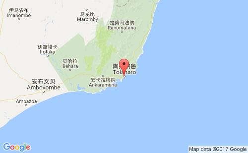 托拉纳罗港港口位置
