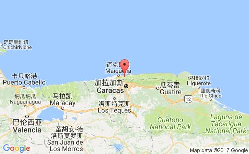 拉瓜伊拉港港口位置