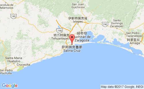 萨利纳克鲁斯港港口位置
