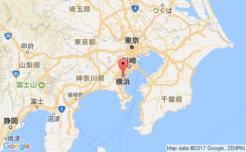 横滨港港口位置