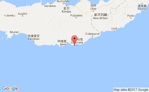 加斯马塔岛港港口位置