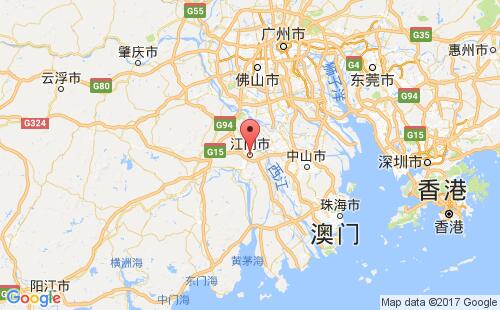 江门港港口位置