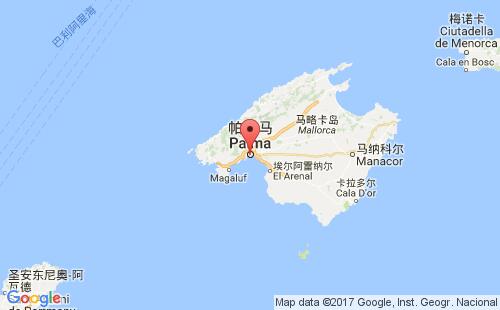 帕尔马港港口位置