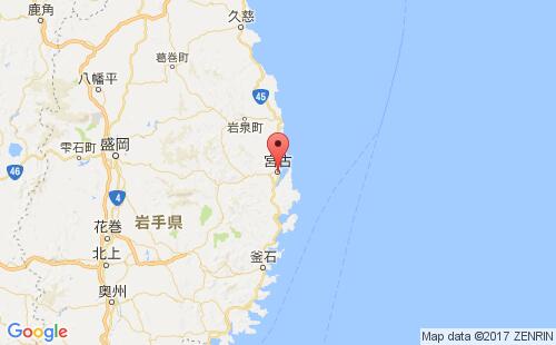 宫古港港口位置