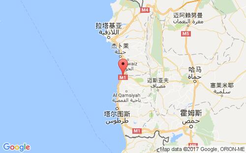 巴尼亚斯港港口位置