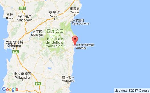 阿尔巴塔克斯港港口位置