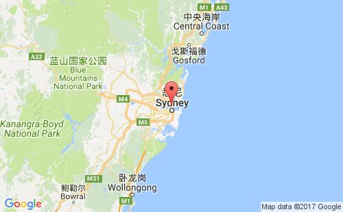 北锡德尼港港口位置