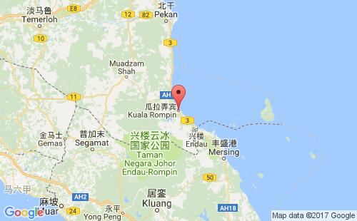 瓜拉弄宾港港口位置