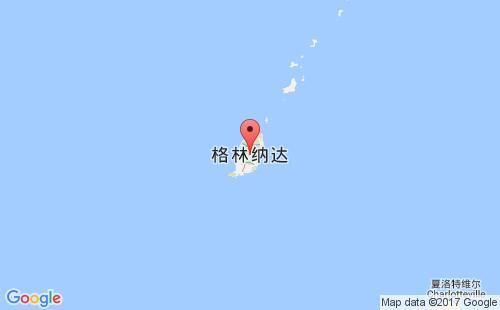 格林纳达港港口位置