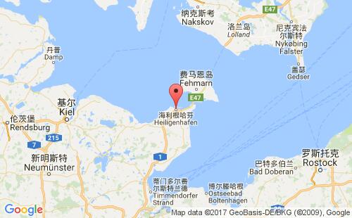 海利根港港港口位置
