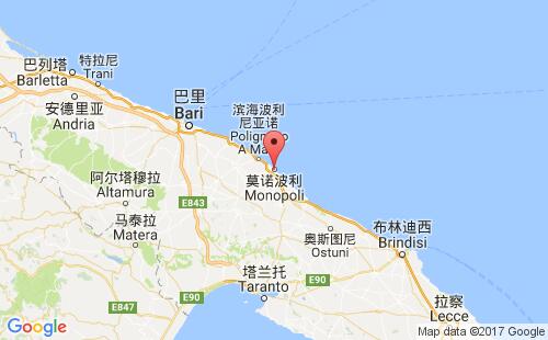 莫诺波利港港口位置