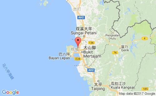 北海(巴特沃斯)港港口位置