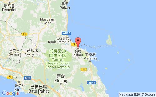 恩达乌港港口位置