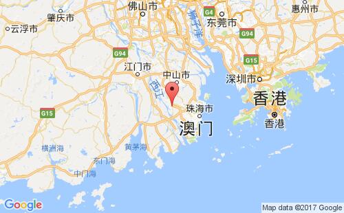 神湾,中山港港口位置