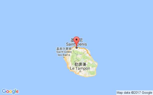 圣但尼港港口位置