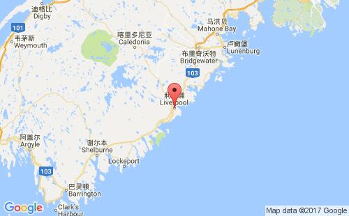 利物浦港港口位置