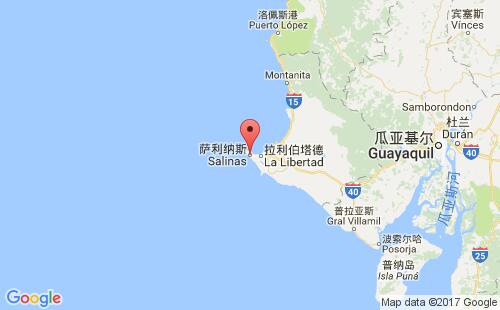 萨利纳斯港港口位置