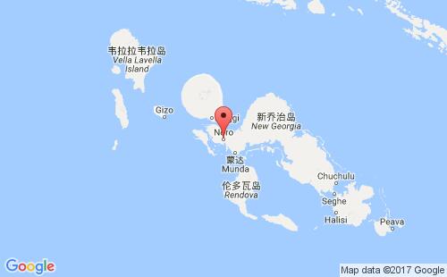 诺鲁港港口位置