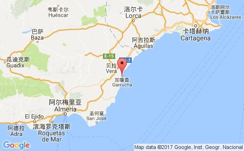 加鲁查港港口位置