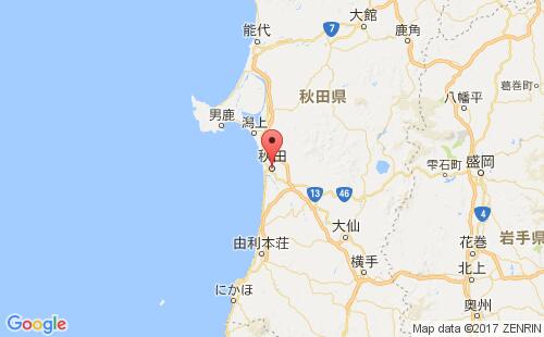 秋田港港口位置
