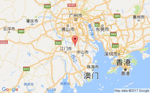 小榄,中山港港口位置