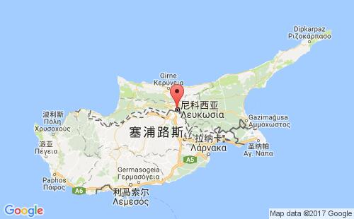 尼科西亚港港口位置