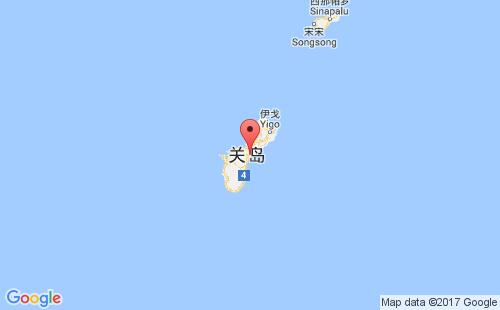 关岛港港口位置