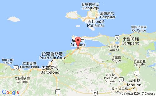 库马纳港港口位置