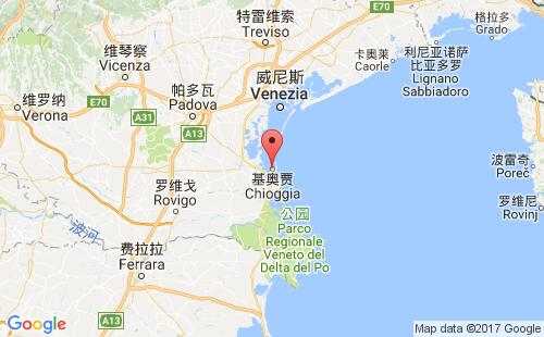 基奥贾港港口位置