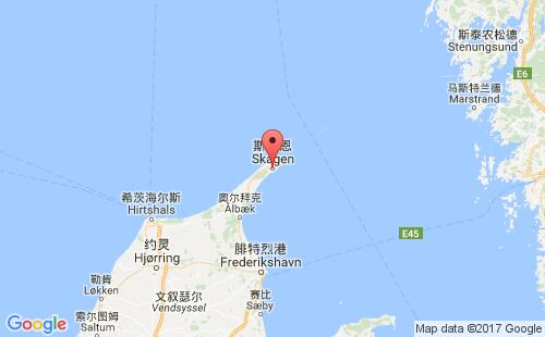 斯卡恩港港口位置
